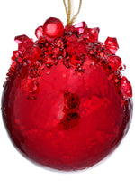 
              4" Heavy Jeweled Ball Ornament- (See Color Options)
            