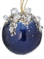 
              4" Heavy Jeweled Ball Ornament- (See Color Options)
            