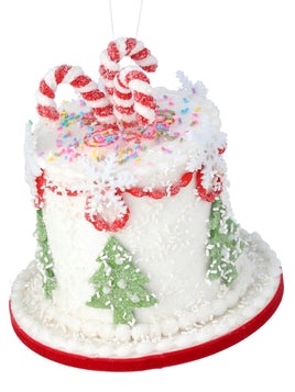 7.5" HOLIDAY SWEETS CAKE ORNAMENT