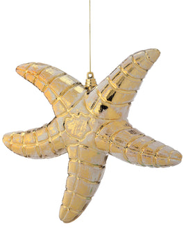 10" STARFISH W/GLITTER ORNAMENT