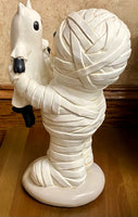 
              Halloween Mummy Holding Ghost Cat Figurine
            