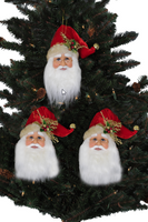 
              3pc. Santa Head Ornaments
            