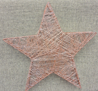 
              12" Rose Gold Thread Star
            