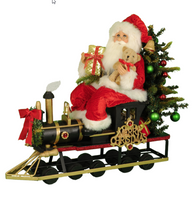 
              Lighted Merry Christmas Train Santa
            