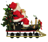 
              Lighted Merry Christmas Train Santa
            