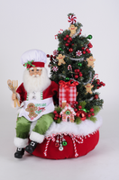 
              Lighted Gingerbread Santa Bag
            