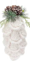 
              White Pine Cone Ornament
            