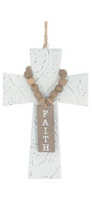 
              Set of 3- Embossed Tin Cross Ornaments
            