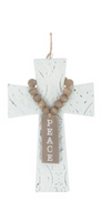 
              Set of 3- Embossed Tin Cross Ornaments
            