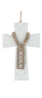 
              Set of 3- Embossed Tin Cross Ornaments
            