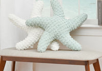 
              Starfish Shaped White Pillow
            