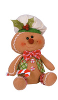 
              Set of 2- Plush Gingerbread Sitter
            