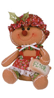
              Set of 2- Plush Gingerbread Sitter
            