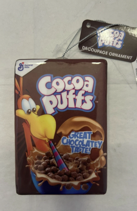 COCOA PUFFS CEREAL ORNAMENT