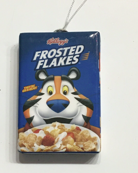 KELLOGGS FROSTED FLAKES DECOUPAGE FOOD ORNAMENT