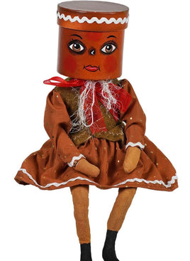 Gretta Gingerbread Box Head Doll
