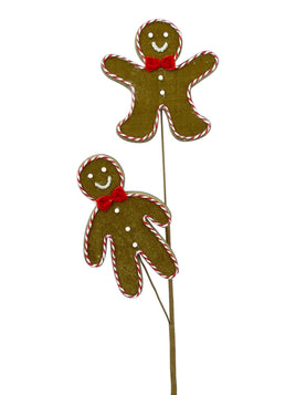 26" Gingerbread Men w/ Peppermint Edge Spray