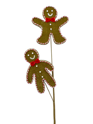 26" Gingerbread Men w/ Peppermint Edge Spray