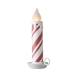 22.5" Battery Operated Peppermint Stripe Candle