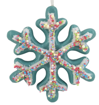 Frosted Snowflake Ornament