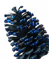 
              29" Dark Blue Pinecone Spray
            