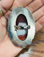 
              Gorgeous Agate Ring - German Silver
            