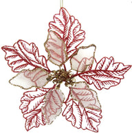 
              Dark Pink Poinsettia Clip Ornament
            