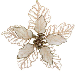 Blush Pink Poinsettia Clip Ornament