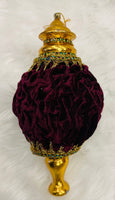 
              Burgundy Velvet Finial
            