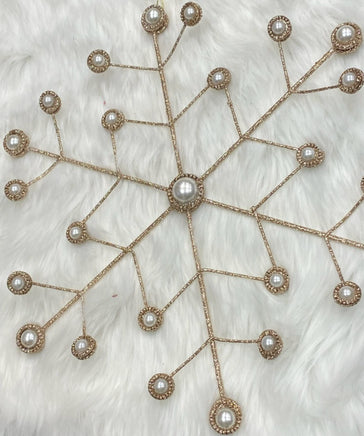 Pearled Snowflake Ornament