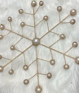 Pearled Snowflake Ornament