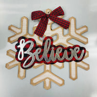 
              Believe Snowflake Ornament
            