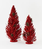 
              18" & 23.5" Wood Red Spiny Tree Set
            