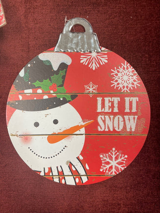 Let it Snow Christmas Sign- 12x10.25