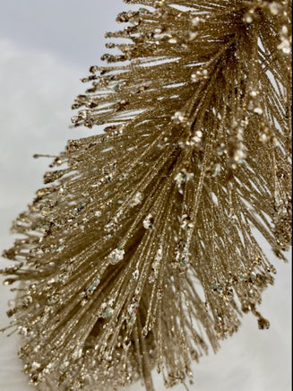 Gold Glitter Bristle Tree