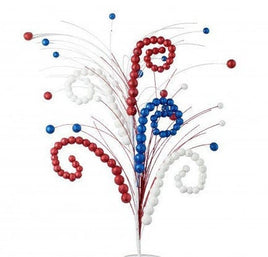 34" Patriotic Swirl Glitter Spray