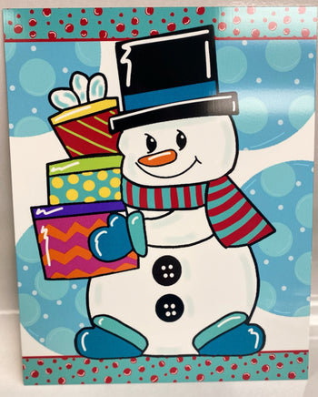 Snowman Metal Sign