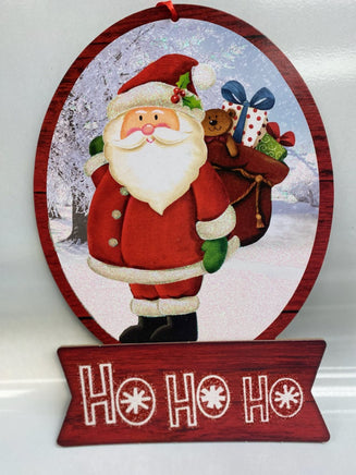 Santa Oval Sign... Ho Ho Ho