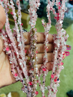 
              37" Sequin Glitter Ice Twig Spray- Pink
            