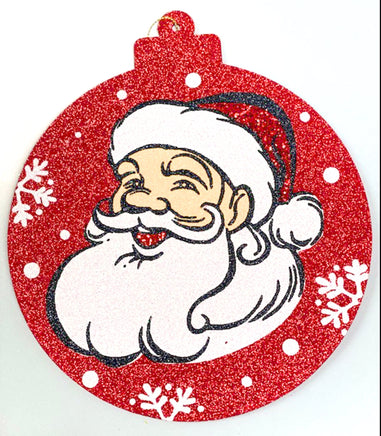 Round Santa Sign