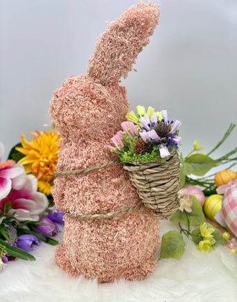 Straw Standing Easter Bunny