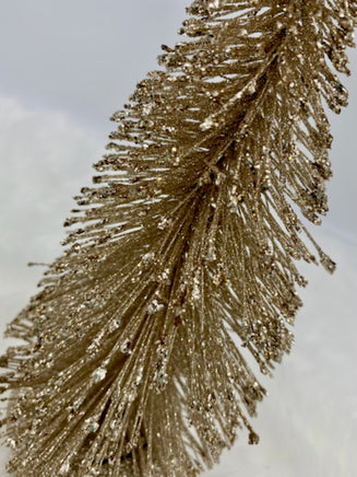 Gold Glitter Bristle Tree