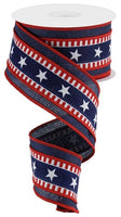 
              2.5" Red White and Blue Ribbon
            