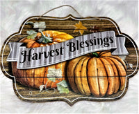 
              Harvest Blessings Sign
            