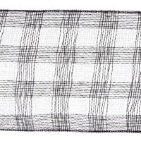 
              Black & White Plaid Mesh - 10" x 6 yards
            