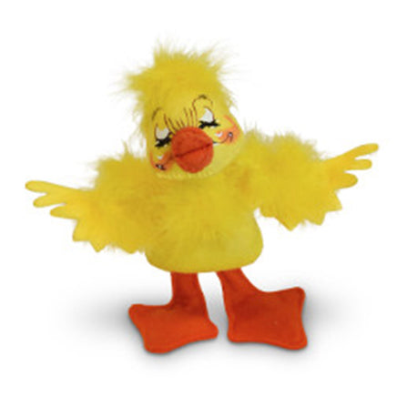 6" Fluffy Yellow Duck