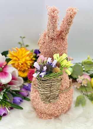 Straw Standing Easter Bunny