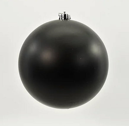 6" Matt Black Ball Ornament