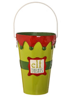 
              12" Metal Elf Treats Pale w/Handle
            