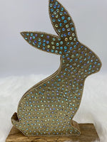 
              Wood/Sequin Easter Bunny
            